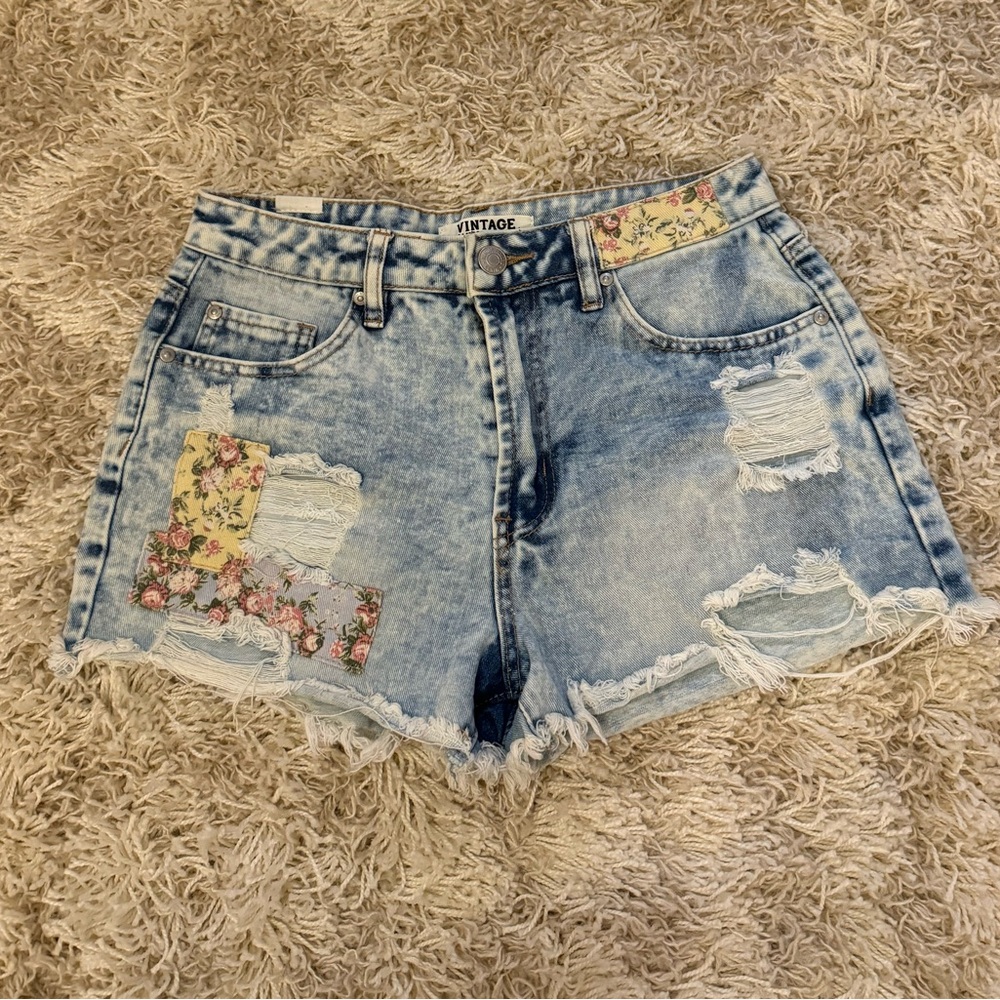 Patchwork shorts